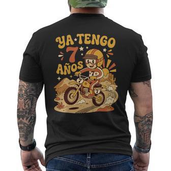 7 Cumpleaños Motocross Moto Ya Tengo 7 Años Niño Camiseta Hombre Estampado Espalda - Regaloses