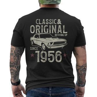 70Th Birthday 1956 Classic Car Men's T-shirt Back Print - Thegiftio UK