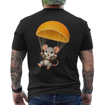 Adorableouris Avec Parachute Orange Motif Animal Fruité T-shirt imprimé au dos - Cadeauxyz