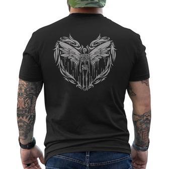 Aesthetic Fairy Wingskeleton Alt Grunge T-shirt da uomo con stampa posteriore - Novitaregali