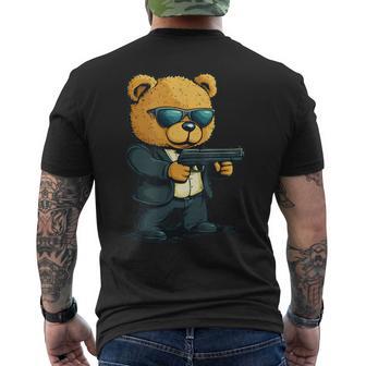 Agentky Teddy Bear Pour Un Look Cool Et Décontracté T-shirt imprimé au dos - Cadeauxyz