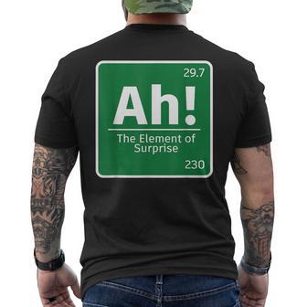 Ah El Elemento Deorpresa Química Ciencia Humor Camiseta Hombre Estampado Espalda - Regaloses