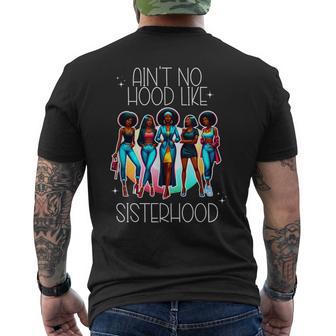 Ain't No Hood Like Sisterhood Men's T-shirt Back Print - Thegiftio UK