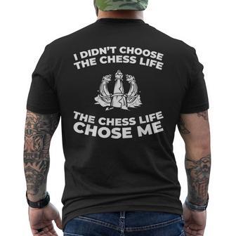 Ajedrez Jugador Chess Jaque Mate Tablero Ajedrez Camiseta Hombre Estampado Espalda - Regaloses