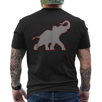 Alabama Houndstooth Men's T-shirt Back Print - Thegiftio UK