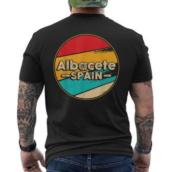 Albacete España Retrointage Recuerdos De Albacete Camiseta Hombre Estampado Espalda - Regaloses