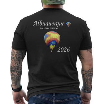 Albuquerque Balloon Festival 2026 New Mexico Fiesta Matching Men's T-shirt Back Print - Thegiftio UK