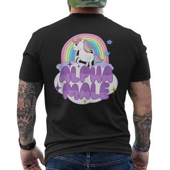 Alfa Masculino Divertido Unicornioarcasmoarcástico In Mangas Camiseta Hombre Estampado Espalda - Regaloses