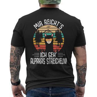 Alpaka Lama Kostüm Mir Reichts Ich Geh Alpakastreicheln T-Shirt mit Rückendruck - Geschenkecke