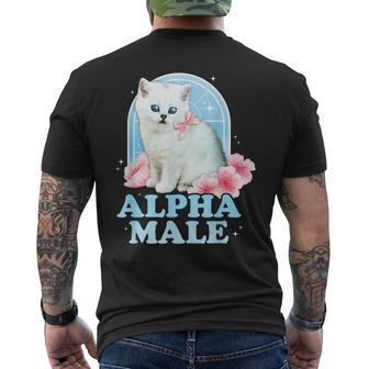 Alpha Mâle Drôle Chat Chaton Y2k Années 2000 Esthétique Harajuku T-shirt imprimé au dos - Cadeauxyz