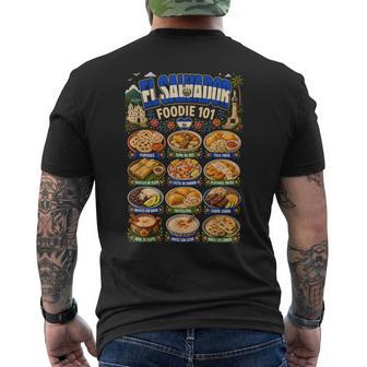 Amante De La Comida De Elalvador Camiseta Hombre Estampado Espalda - Regaloses