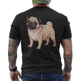 Amante Del Perro Carlino Camiseta Hombre Estampado Espalda - Regaloses
