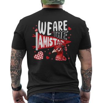 We Are Amistad Retro Mascot School Cheering Men's T-shirt Back Print - Thegiftio UK