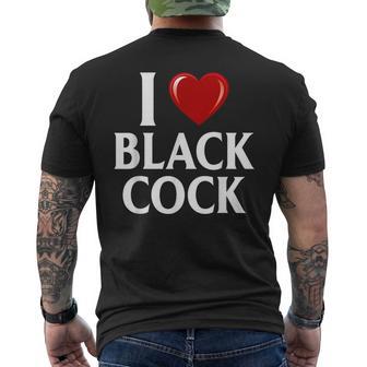 Amo Il Cazzo Nero I Cuore Cazzo Nero T-shirt da uomo con stampa posteriore - Novitaregali