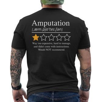 Amputation Ampu Prosthetic Leg Arm Recovery 2026 Men's T-shirt Back Print - Thegiftio UK