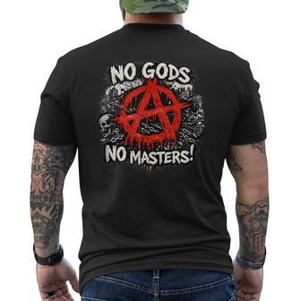 Anarquía Punk Rock Anarquistas In Mangas Camiseta Hombre Estampado Espalda - Regaloses