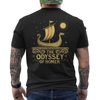 Ancient Greek Mythology Odyssey Homer Men's T-shirt Back Print - Thegiftio UK