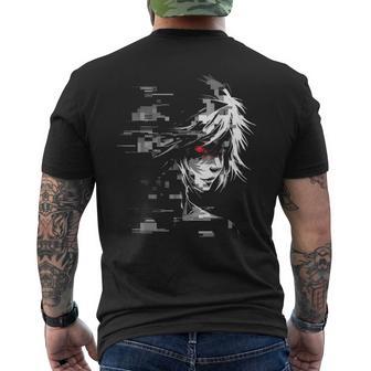 Anime Manga Motivo Ilustración Geométrica Anime Camiseta Hombre Estampado Espalda - Regaloses