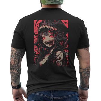Anime Manga Terror Japón Japonés Kawaii Goth Zombie Camiseta Hombre Estampado Espalda - Regaloses
