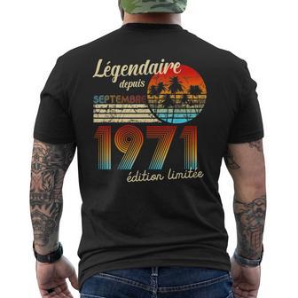 Anniversaire Nées En Légendaire Depuis Cadeaueptembre 1971 T-shirt imprimé au dos - Cadeauxyz
