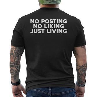 Anti Redesociales Para Tecnófobos Y Odios Camiseta Hombre Estampado Espalda - Regaloses