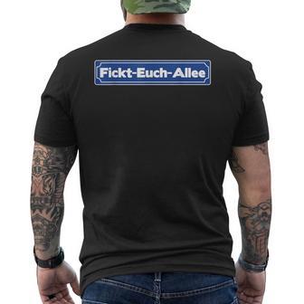 Antiocialprüche Lustige Männer Meme Witze T-Shirt mit Rückendruck - Geschenkecke