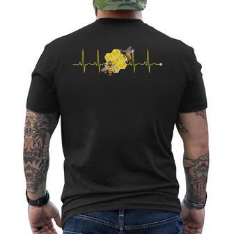 Apiculteur Battement De Cœur Abeille Ruche Nature Passionné T-shirt imprimé au dos - Cadeauxyz