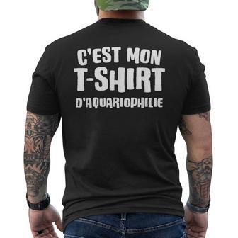 Aquariophilie Humourêtements Aquariophile T-shirt imprimé au dos - Cadeauxyz
