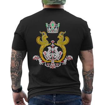 Armoiries Impériales Duhahbanou Farah Pahlavi D'iran T-shirt imprimé au dos - Cadeauxyz