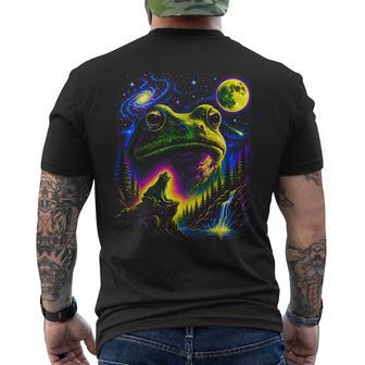 Art Graphique De La Natureintage Des Années 90 Cosmic Frog Moon T-shirt imprimé au dos - Cadeauxyz