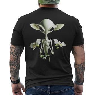 Art Graphique Ovni Orchidée Ovni T-shirt imprimé au dos - Cadeauxyz
