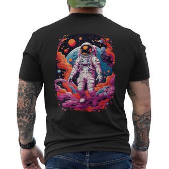 Astronaute Dans L'espace Étoiles Astronomie Cool Rétrointage Mignon T-shirt imprimé au dos - Cadeauxyz