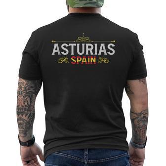Asturias España Asturias Recuerdos De Asturias In Mangas Camiseta Hombre Estampado Espalda - Regaloses