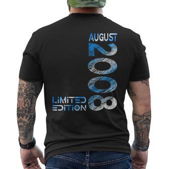 August 2008 Mann Frau 18 Geburtstag Limited Edition T-Shirt mit Rückendruck - Geschenkecke
