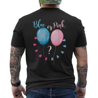 Azul Rosa Fiesta Revelaciónexo Anuncio Embarazo Bebé Mamá Camiseta Hombre Estampado Espalda - Regaloses
