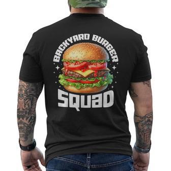 Backyard Burger Squad Bbq Grill Team Summer Cookout Men's T-shirt Back Print - Thegiftio UK