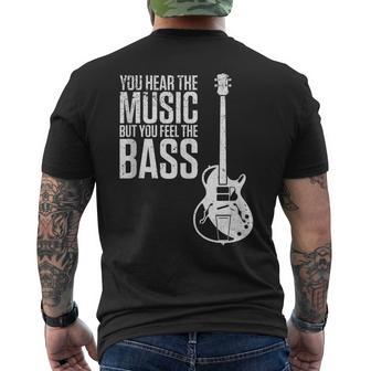 Bajista Músico Instrumento Musical Bajo In Mangas Camiseta Hombre Estampado Espalda - Regaloses