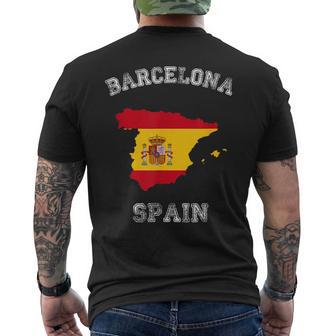 Bandera De España Barcelona Orgullo De Barcelona Camiseta Hombre Estampado Espalda - Regaloses