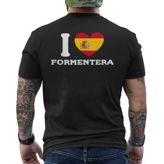 Bandera De España I Love Formentera Ibiza Heart Camiseta Hombre Estampado Espalda - Regaloses