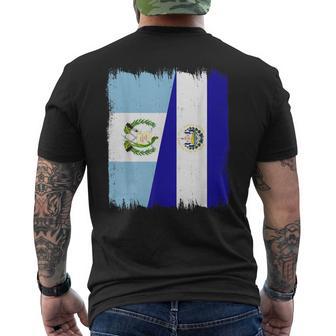 Bandera De Guatemala Elalvador Raícesalvadoreñas De Guatemala Camiseta Hombre Estampado Espalda - Regaloses