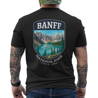 Banff National Park 1885 Throwback Retro Outdoors Canada Men's T-shirt Back Print - Thegiftio UK