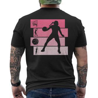 Basket Jugador De Baloncesto Baloncestis Niño Chica Retro Camiseta Hombre Estampado Espalda - Regaloses