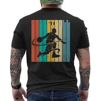 Basketball Basket Retro -Intage Basketball Camiseta Hombre Estampado Espalda - Regaloses