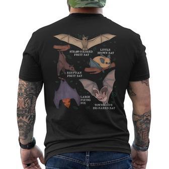 Bat Lover Kids Bat Species Biology Bats Men's T-shirt Back Print - Thegiftio UK