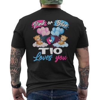 Bears Pink Or Blue Tio Loves You Gender Reveal Men's T-shirt Back Print - Thegiftio UK