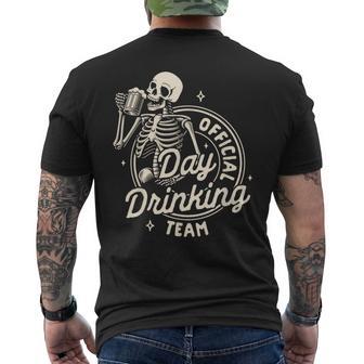Beer Lover Day Drinking Lover Official Day Drinking Team Men's T-shirt Back Print | Seseable UK