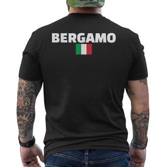 Bergamo Italia Bandiera Italiana T-shirt da uomo con stampa posteriore - Novitaregali