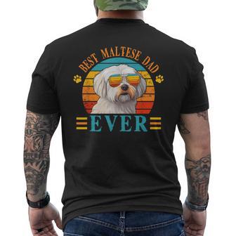 Best Dog Dad Ever Día Del Padre Maltés Dad Para Hombres Camiseta Hombre Estampado Espalda - Regaloses