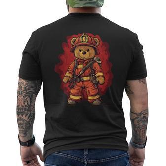 Bezaubernder Feuerwehr-Teddybär Für Lustige Abenteuer T-Shirt mit Rückendruck - Geschenkecke