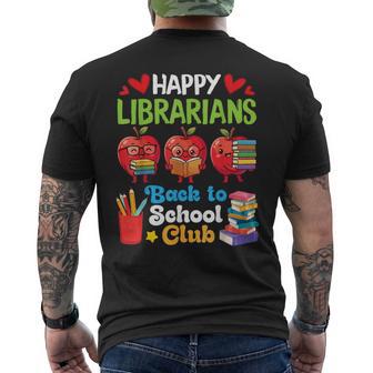 Bibliotecarios Felices Regreso A La Escuela Club Educador Aula Niños Camiseta Hombre Estampado Espalda - Regaloses